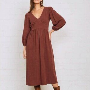 Rachel Pally Holland Dress in Brick in Size Small